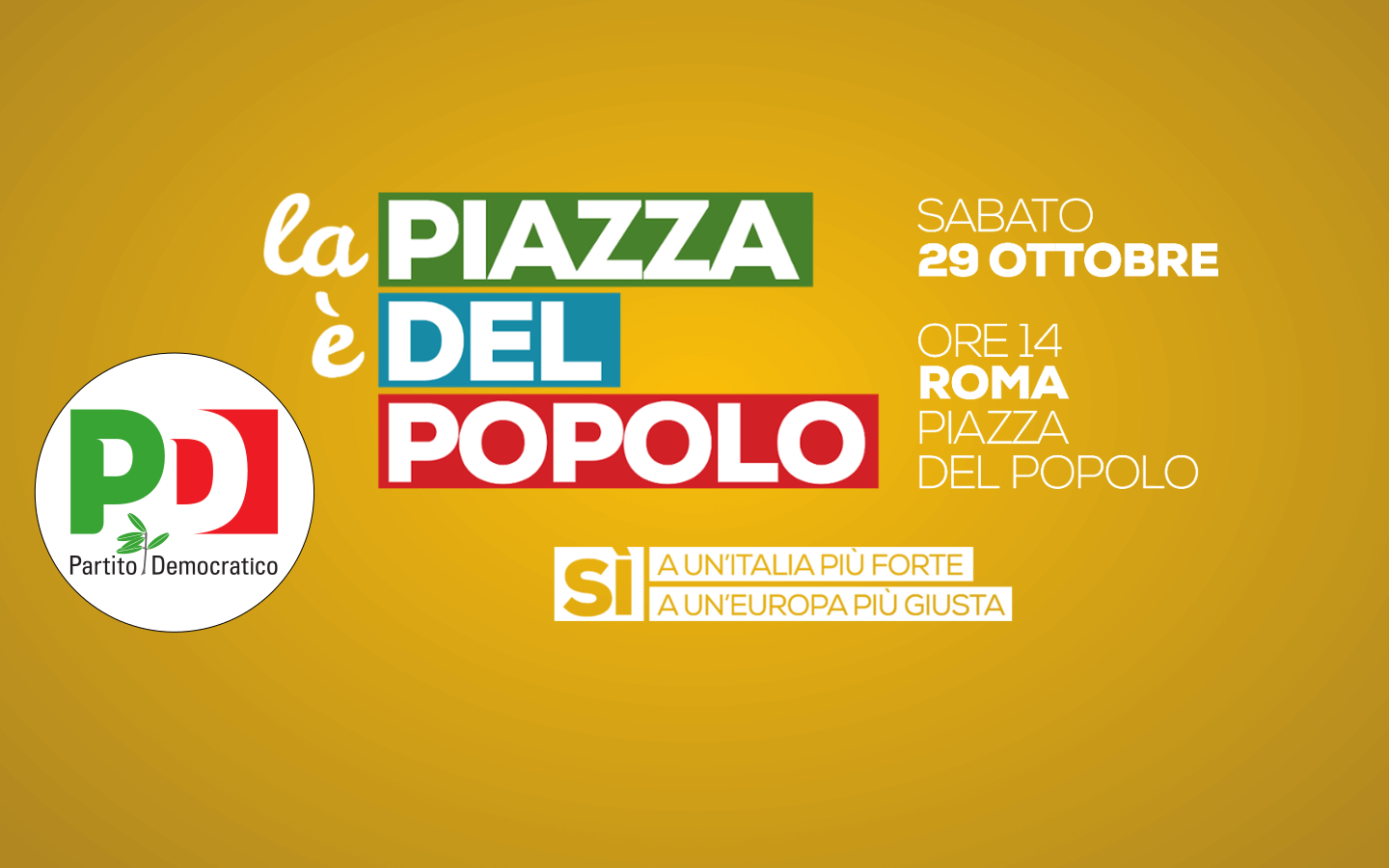 2016.10.27 La piazza e del popolo tutti a Roma il 29 ottobre