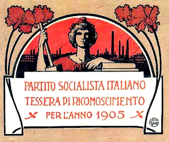 1905 tessera del Partito Socialista Italiano